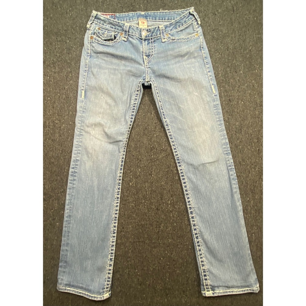 True Religion Men’s Straight Light Blue Jeans